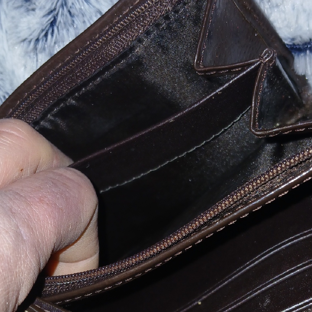 Coach Brown Monogram Pocket Wallet - Picture 7 of 10